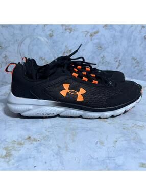 Under Armour Chaged Assert 9 Mens Size 9.5 Running Shoes Black Athletic Sneakers
